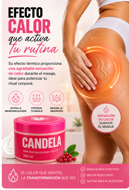 🔥 Crema CANDELA para Celulitis y Estrías + 🎁 Crema hidratante antienvejecimiento 3 en 1 de REGALO